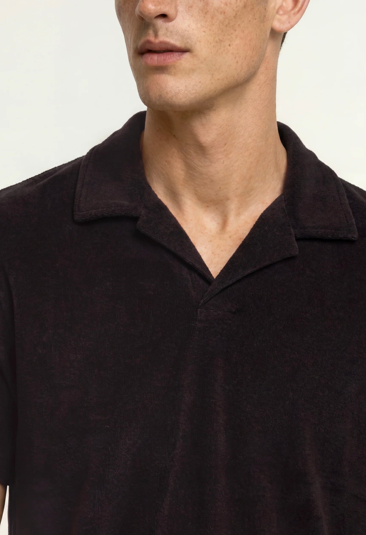 Orlebar Brown ESPRESSO TERRY RESORT ORGANIC COTTON TOWELING POLO