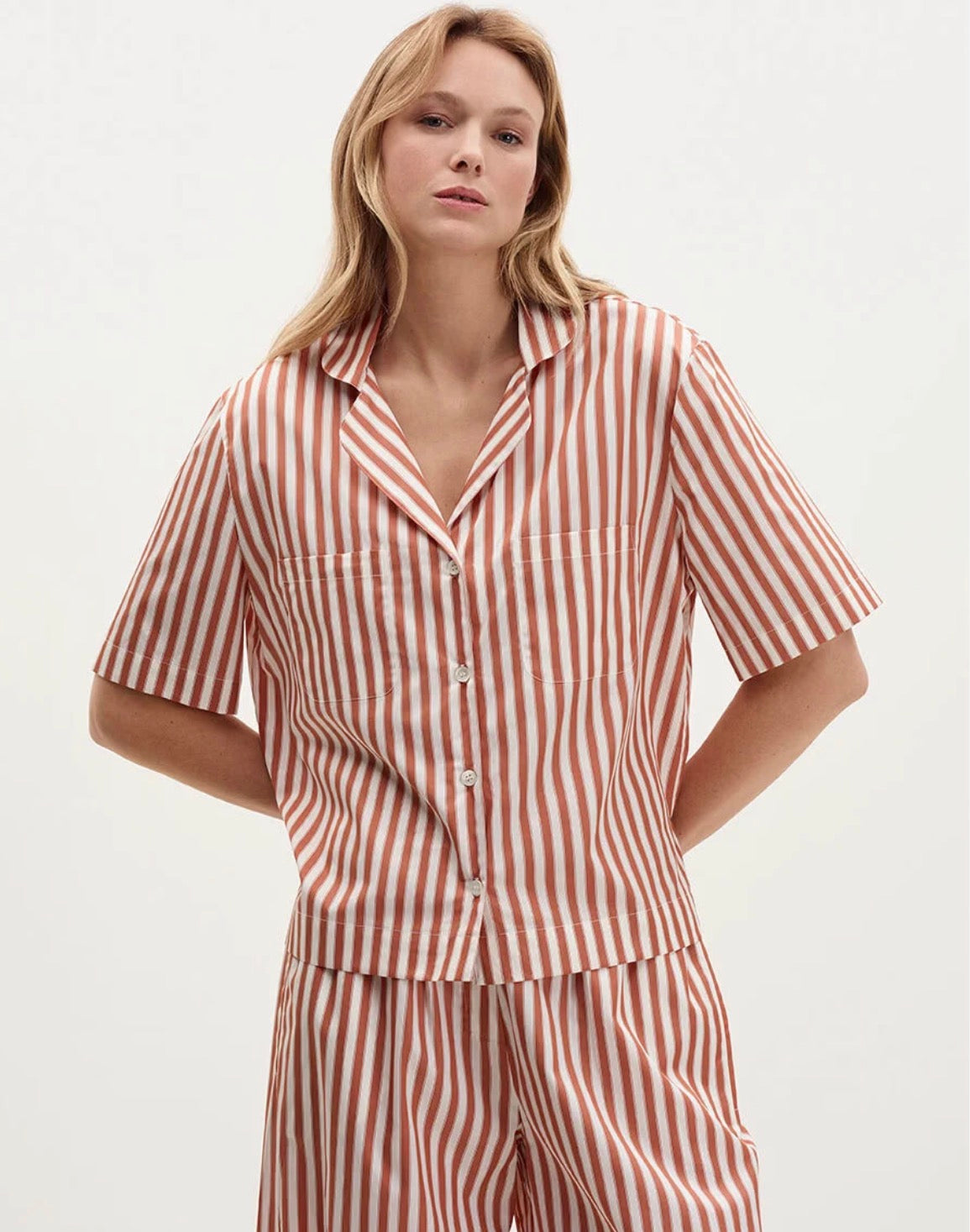 Eres Paris RAYURE ROUILLE REGENT SHIRT
