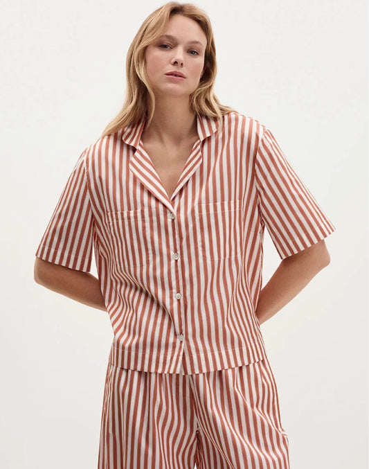 Eres Paris RAYURE ROUILLE REGENT SHIRT