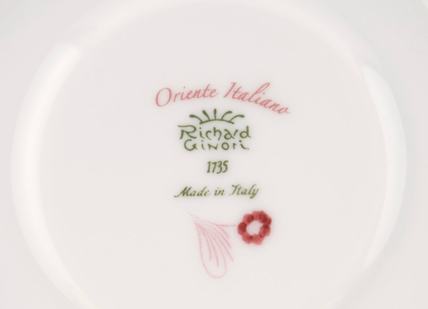 Ginori 1735 TEA CUP PORPORA ORIENTE ITALIANO