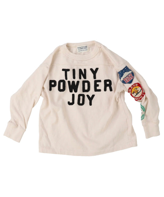 DENIM DUNGAREE Vintage Cotton Jersey Patch Long Sleeve Tee