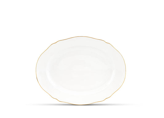 Ginori 1735 LARGE OVAL PLATTER ORO BRILLANTE CORONA