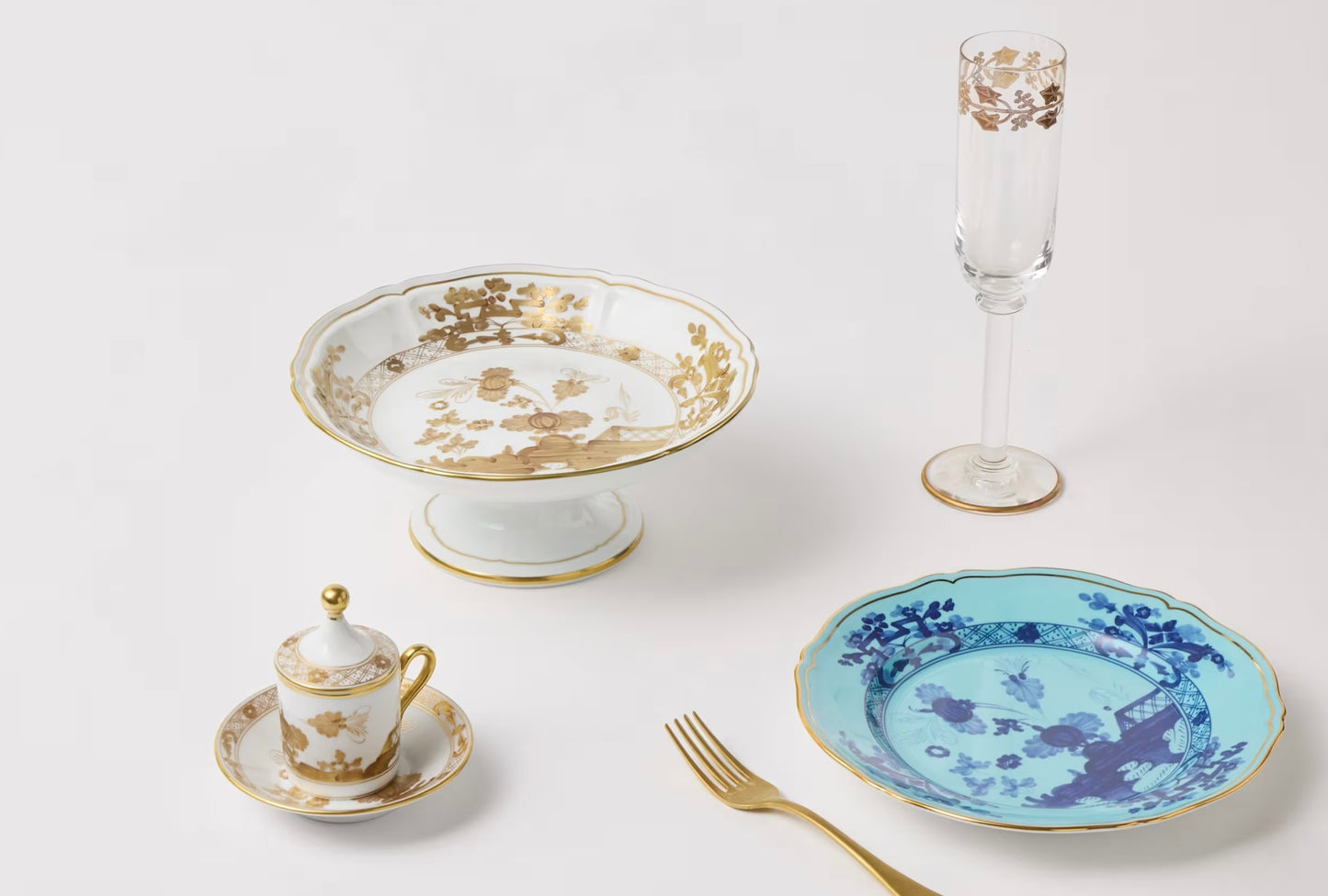 Ginori 1735 DESSERT PLATE IRIS ORIENTE ITALIANO