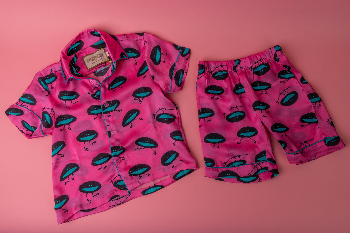 TROPICAL PUNCH Pajama Set Dodo Pink - Kids