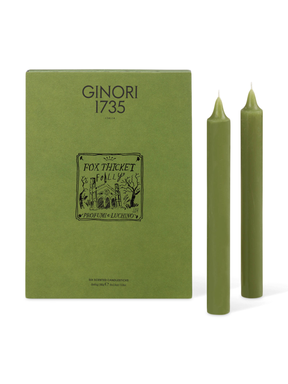 GINORI 1735 Designer porcelain scented candles fox thicket folly profumi luchino