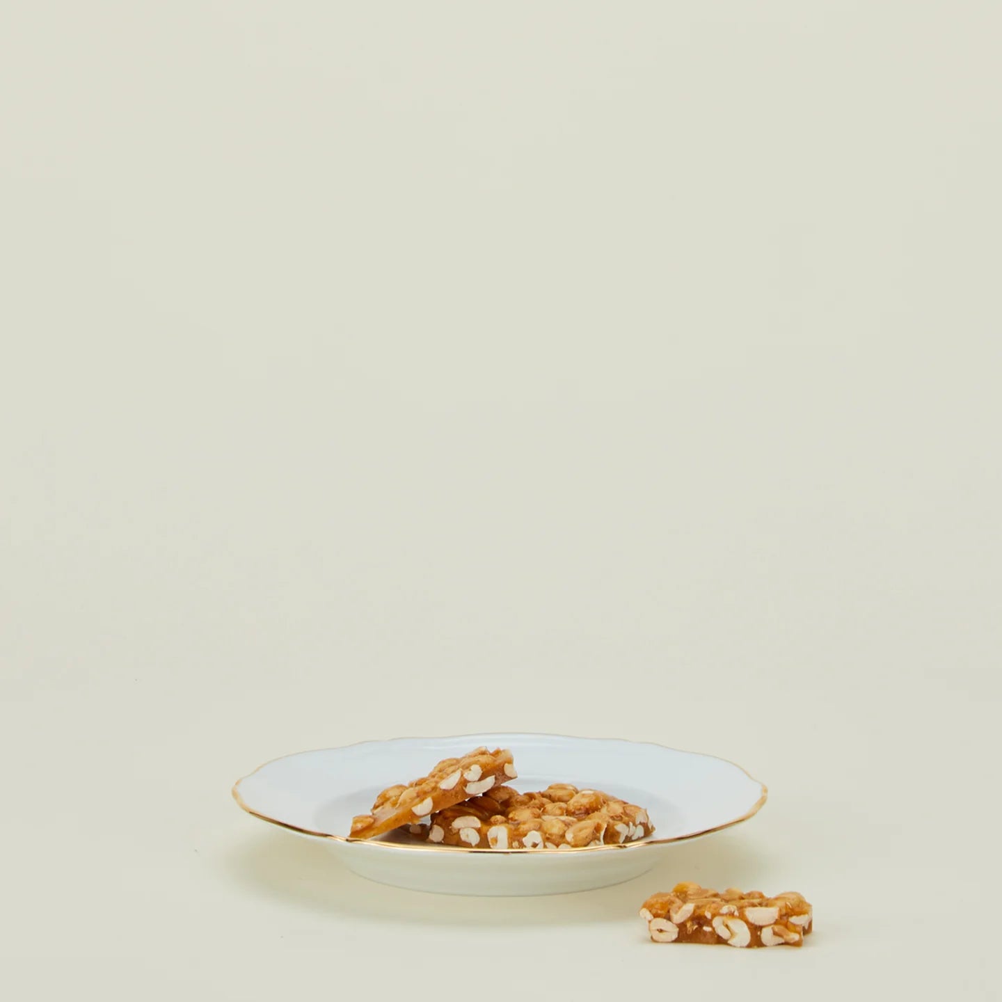 GINORI 1735 Designer porcelain flat plate oro
