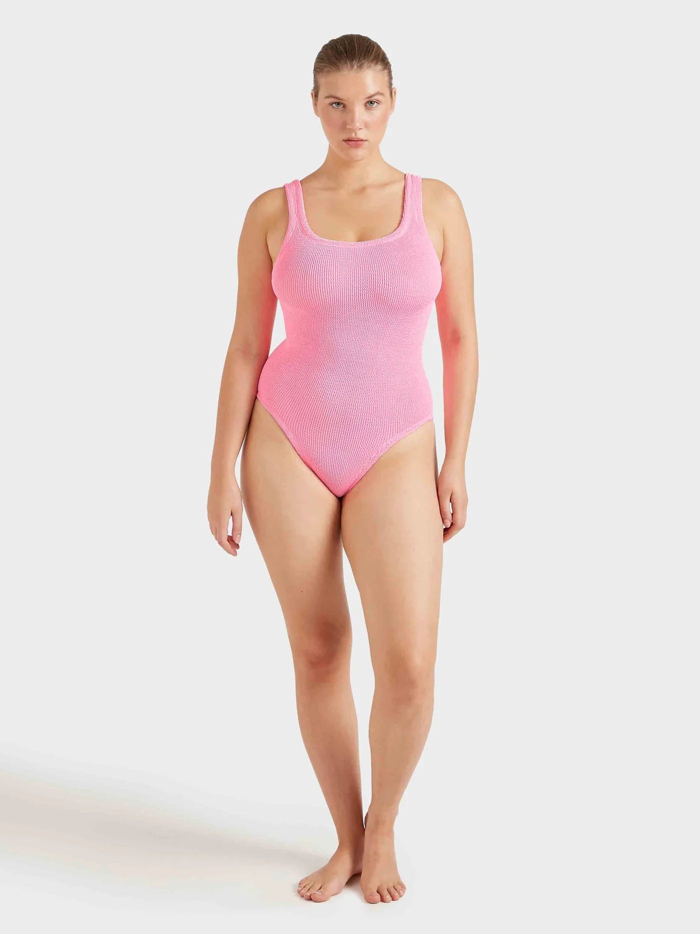 HUNZA G Coverage Square Neck Swim