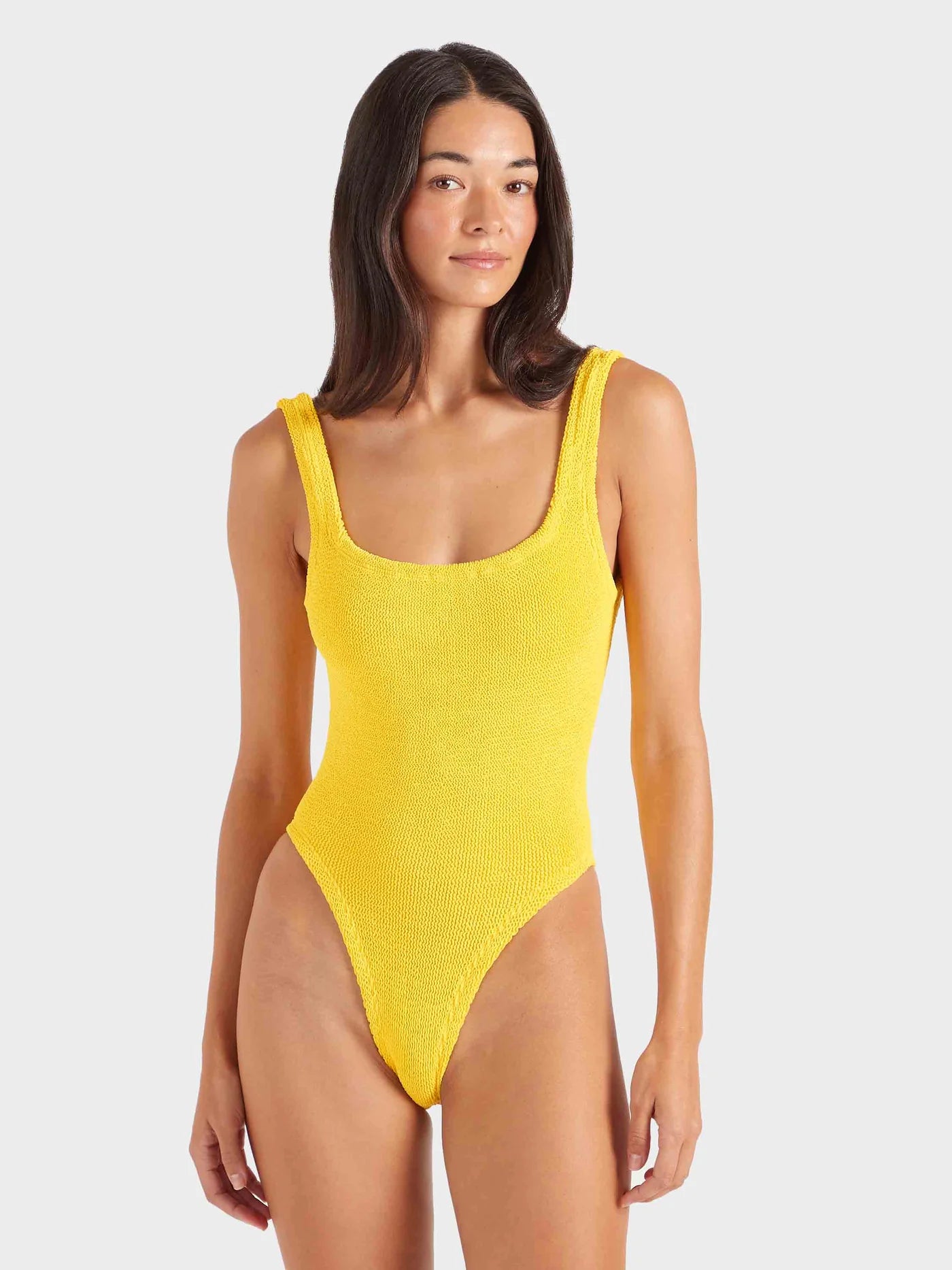 HUNZA G Square Neck Swim