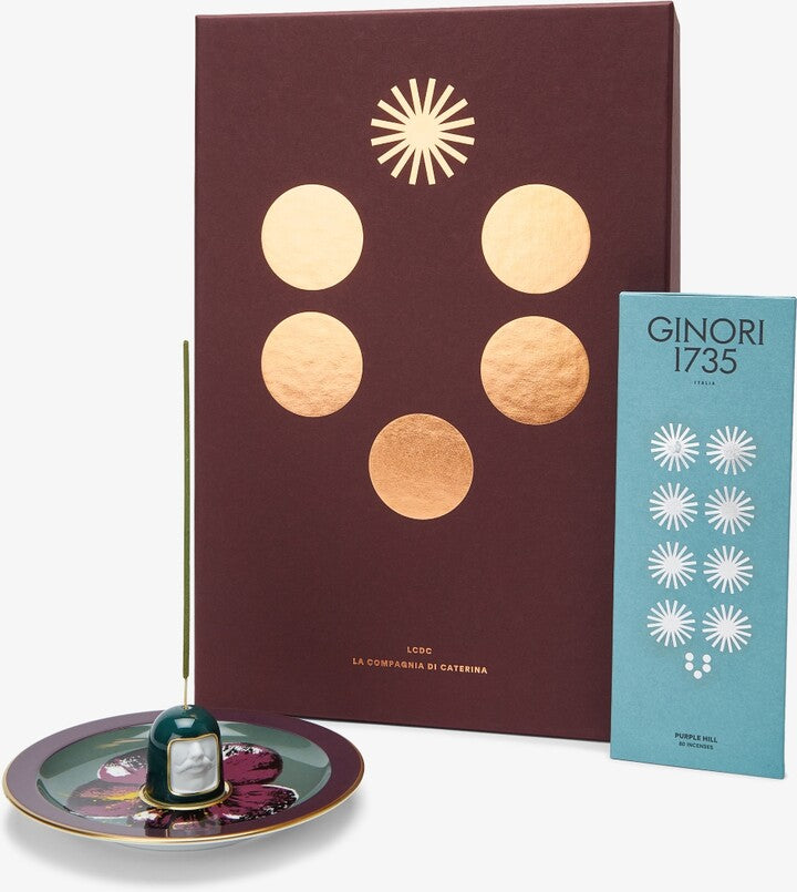 GINORI 1735 Il Frate water incense set purple hill