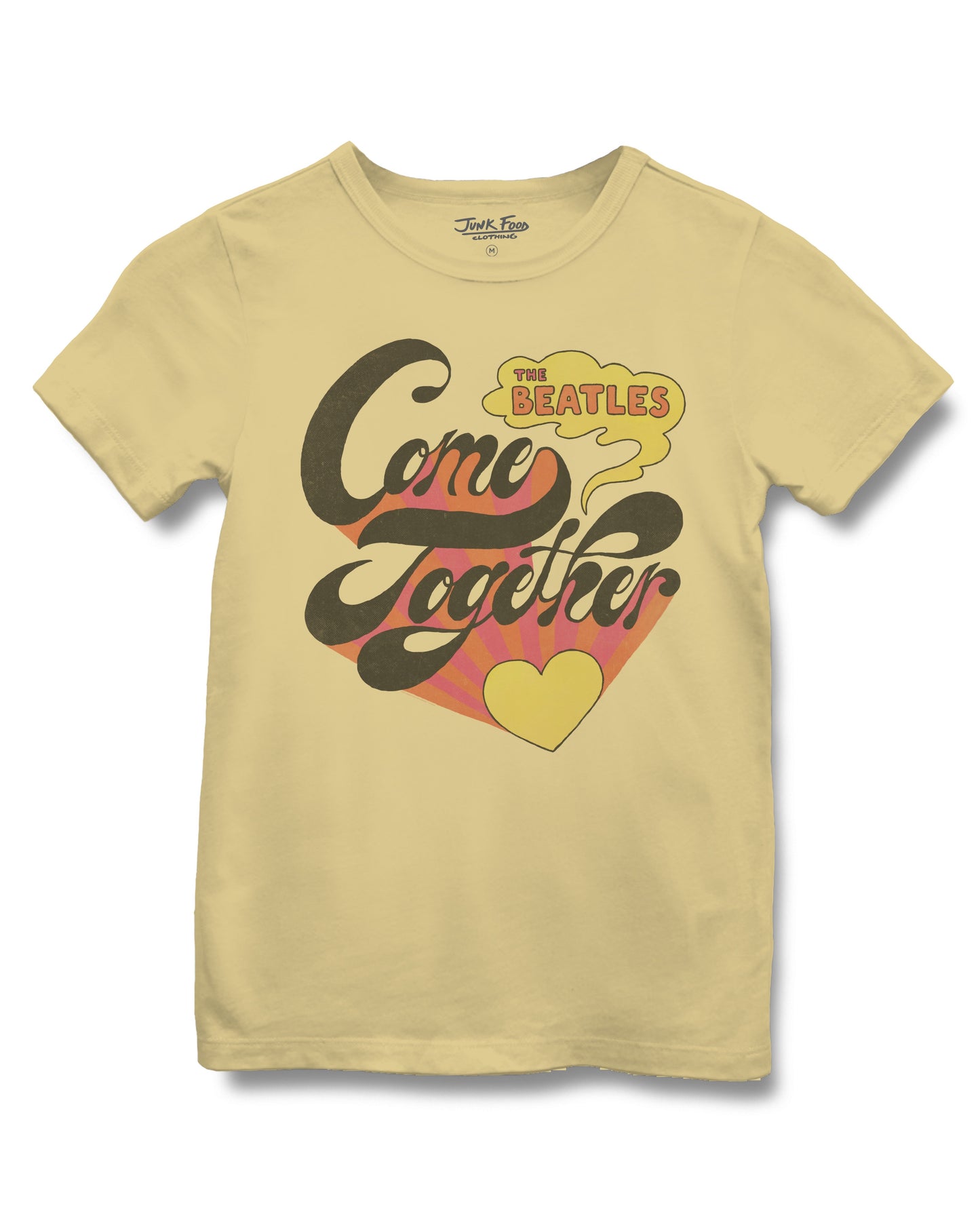 Junk Food Clothing KIDS DUSTY CITRON THE BEATLES COME TOGETHER TEE
