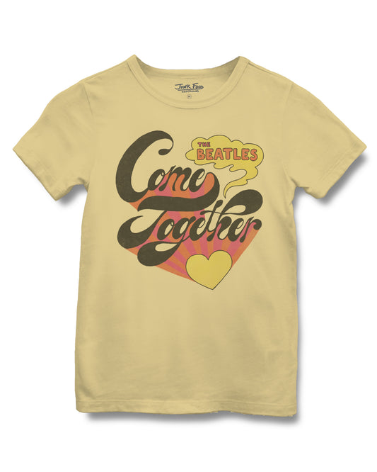 Junk Food Clothing KIDS DUSTY CITRON THE BEATLES COME TOGETHER TEE