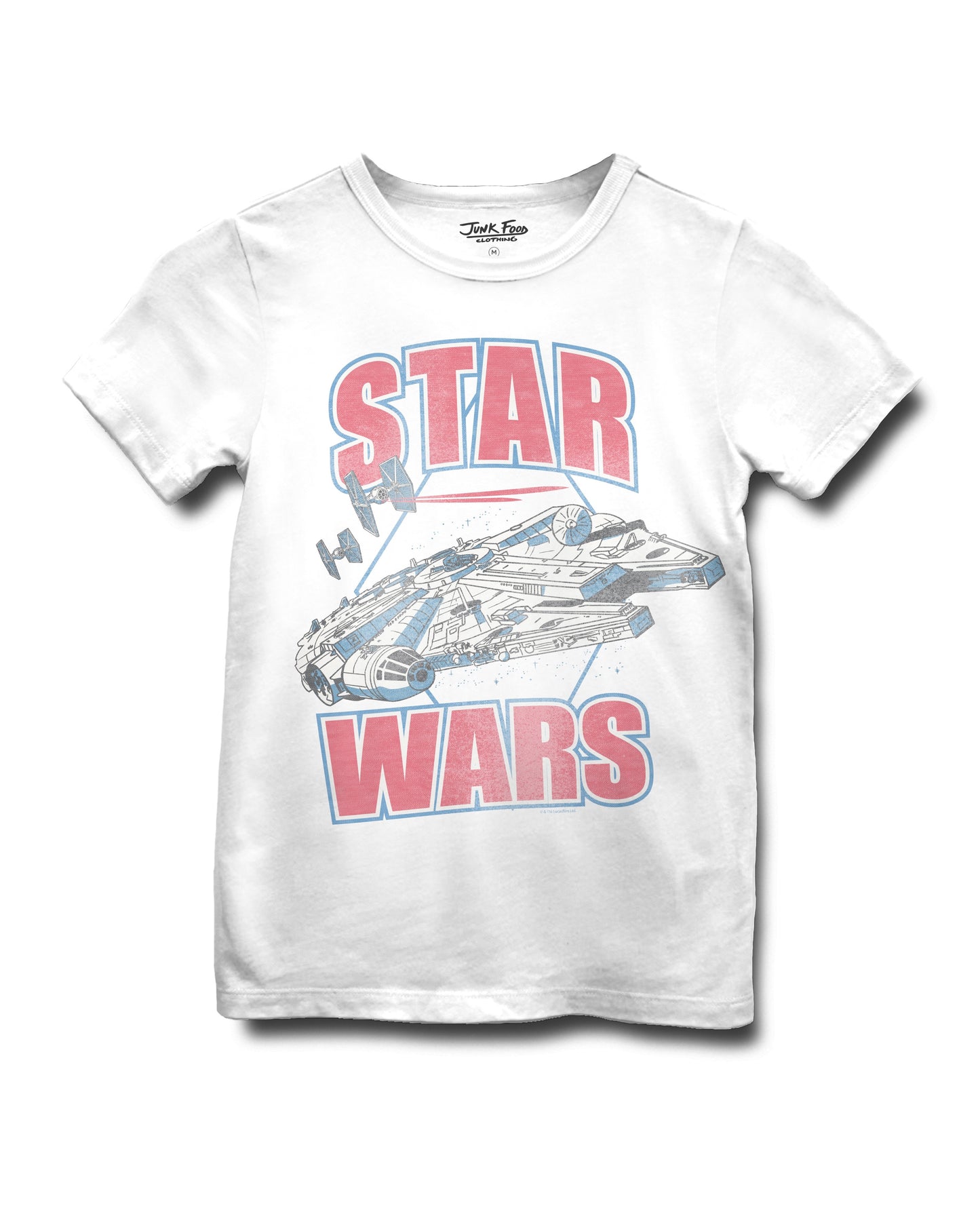 Junk Food Clothing KIDS VINTAGE WHITE STAR WARS TEE