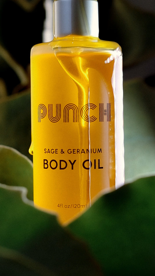 TROPICAL PUNCH Body Oil - Sage & Geranium