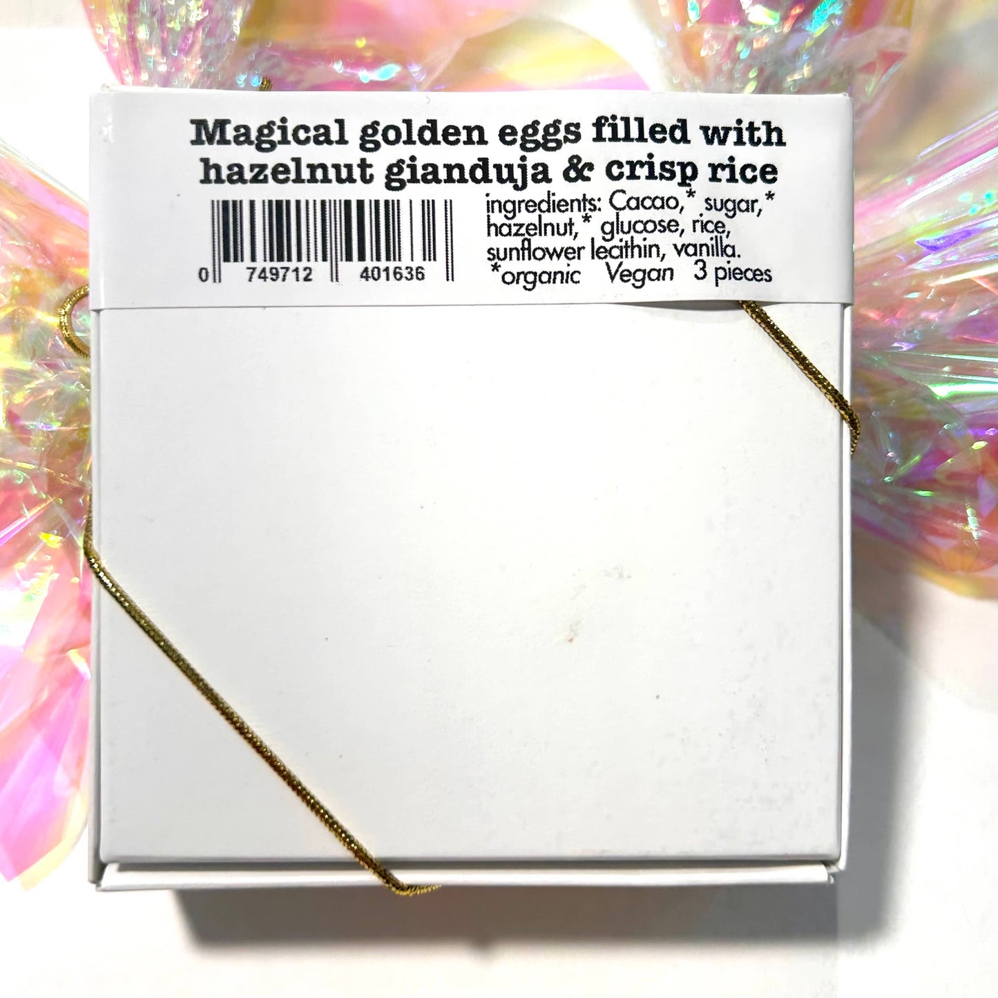 The Xocolate Bar - Hazelnut Crisp Eggs - Dark vegan chocolate Easter egg
