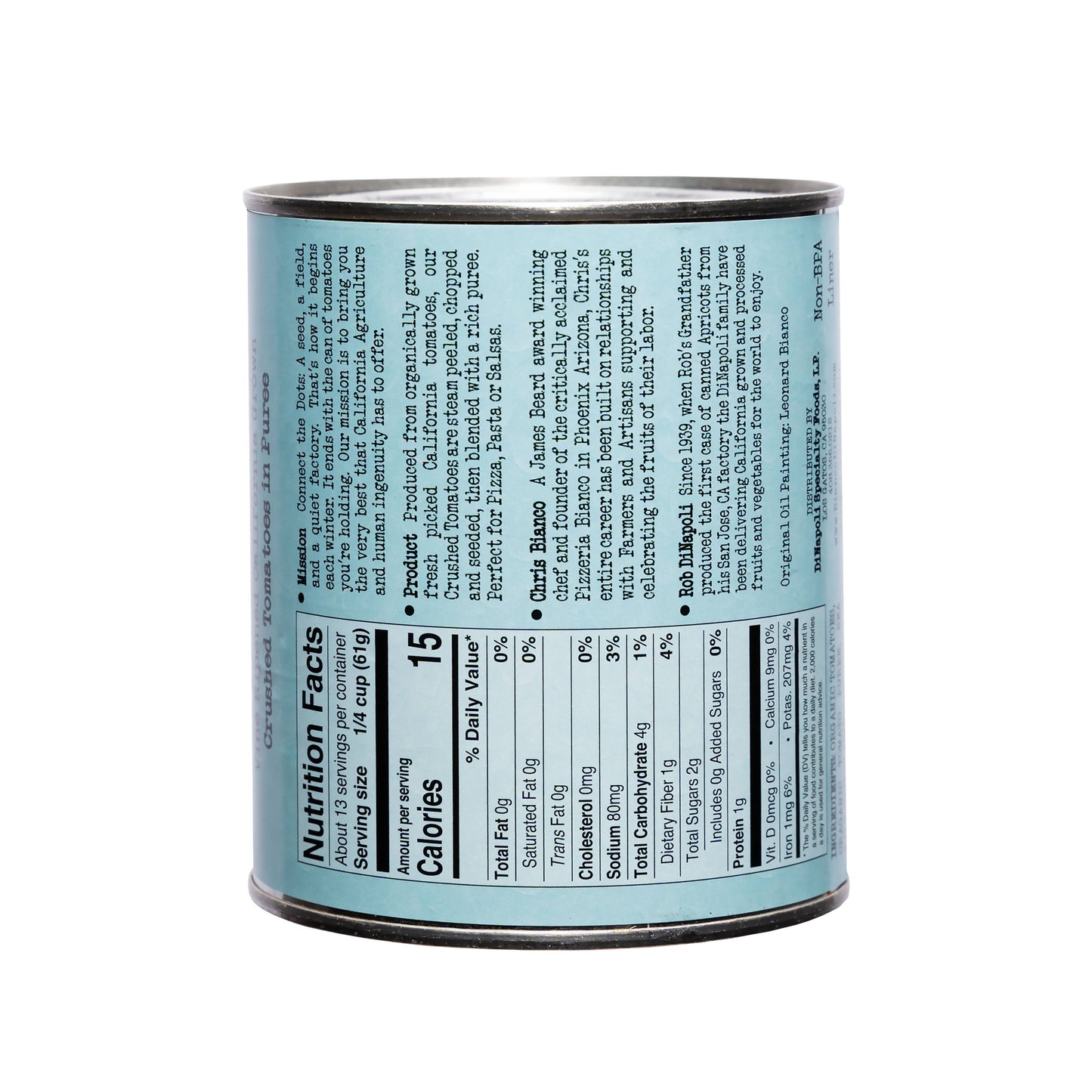 Bianco Dinapoli - Bianco DiNapoli 28oz  Organic Crush & Puree