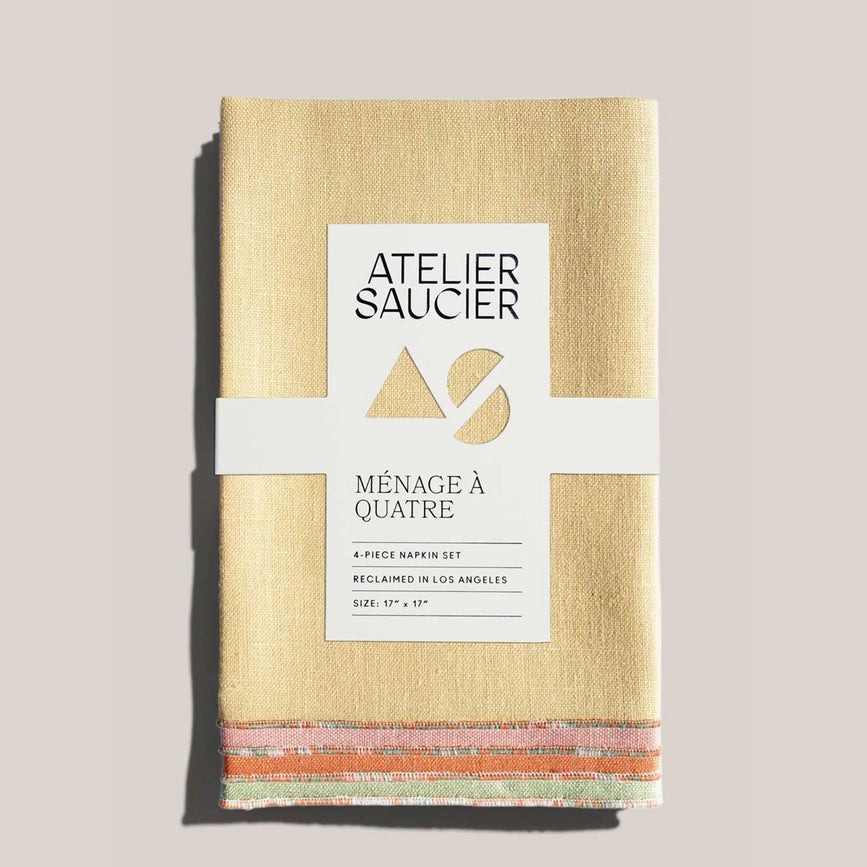 Atelier Saucier Napkins Santa Fe Linen (Set of 4)