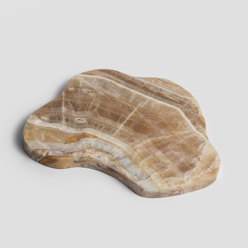 DAR Proyectos-Gemstone Serving Tray Honey Onyx